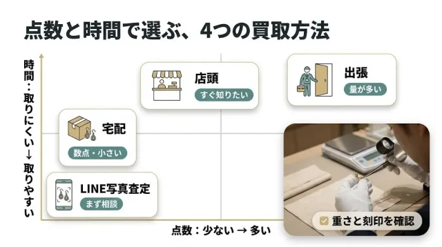 少量・低単価だからこそ、買取方法の選び方で結果が変わる