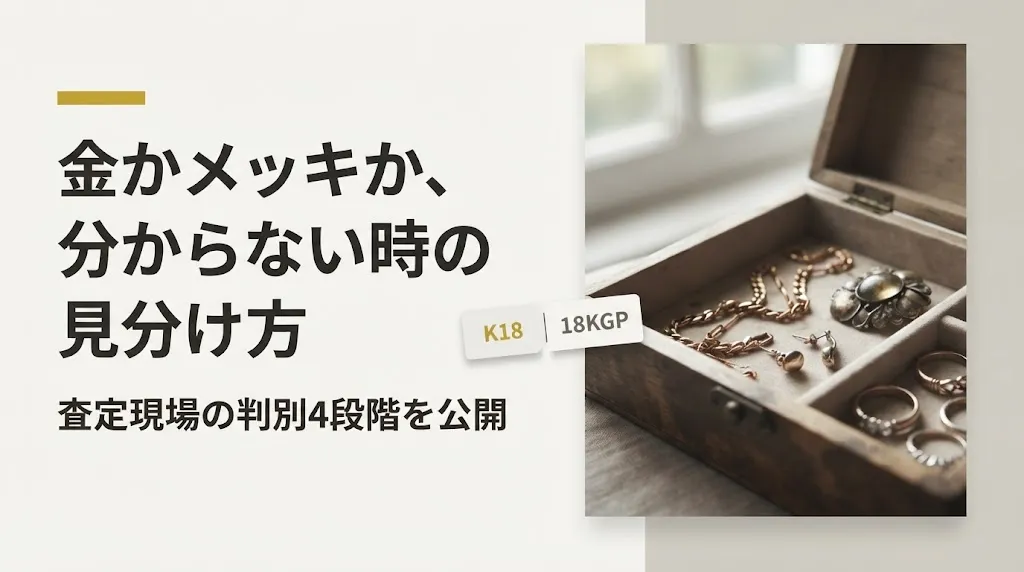 金かメッキか分からない時の見分け方｜査定現場の判別手順