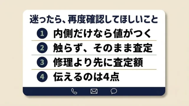 迷ったら「触らずに、状態を伝えて聞く」