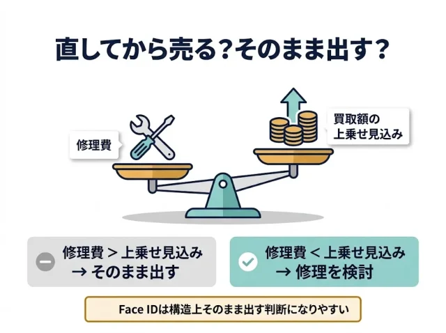 「Face IDを直してから売る」は得か損か