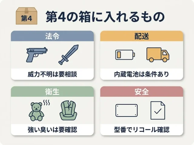 買取に出せない・別ルートで処分するもの(第4の箱)