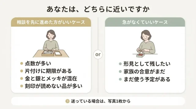 今すぐ相談した方がいい人・急がなくていい人