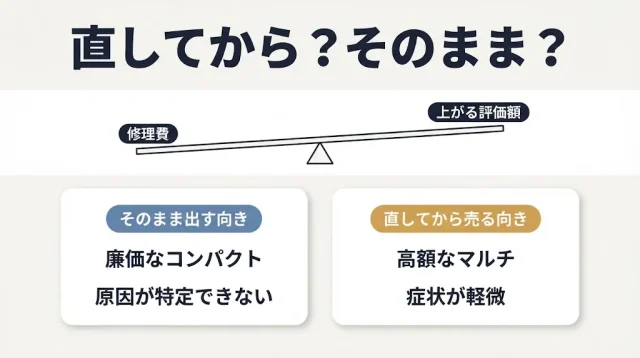  修理してから売る?そのまま出す?|損益分岐の考え方
