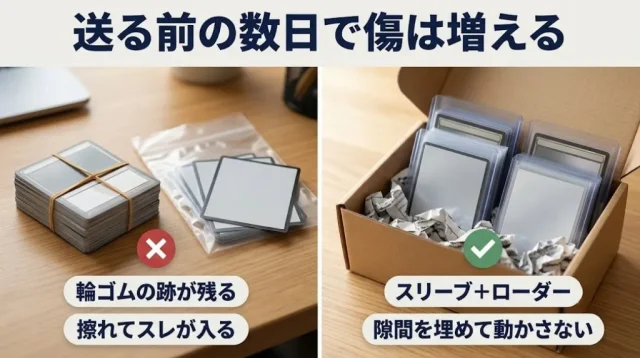  売ると決めた後に傷が増える｜梱包・持ち込み・返送でよくある事故

