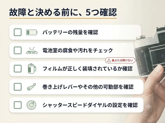その「シャッターが切れない」、故障ではない可能性があります