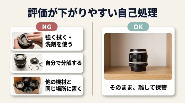 売る前にやると評価が下がりやすい3つの自己処置