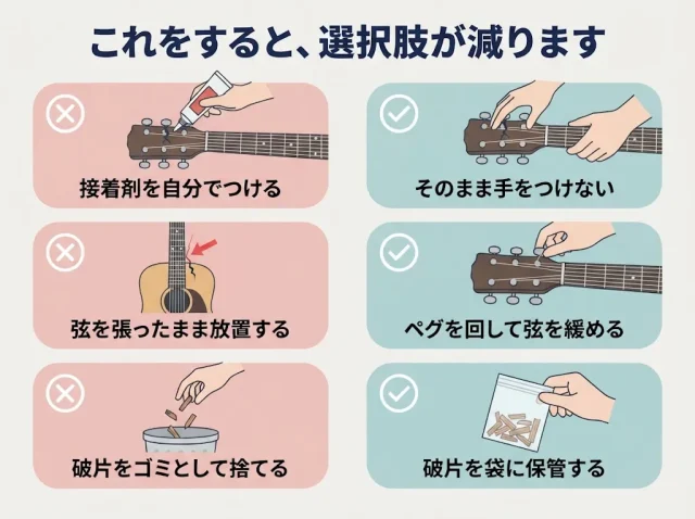 やってはいけない3つのこと