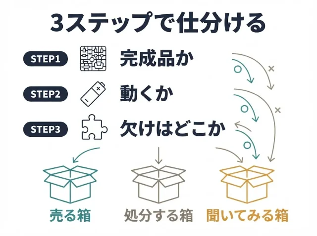あなたの品物はどれ?3分でできる状態仕分け