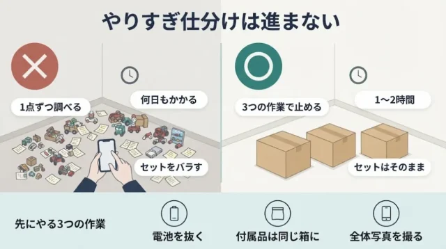 仕分けをやめていいライン|やりすぎ仕分けが損になる3つの理由