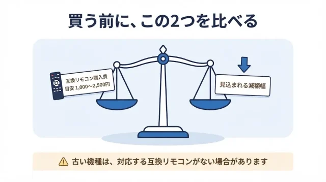 リモコンを買い直すのは得か損か｜判断の分かれ目