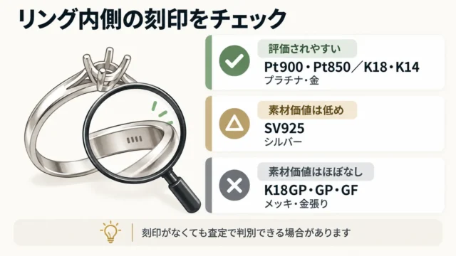 枠(リング本体)の査定ポイント