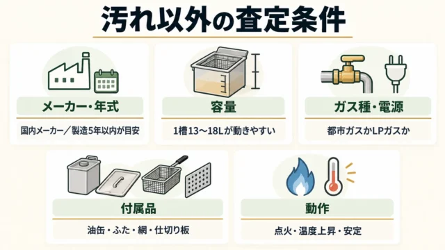 汚れ以外の査定条件