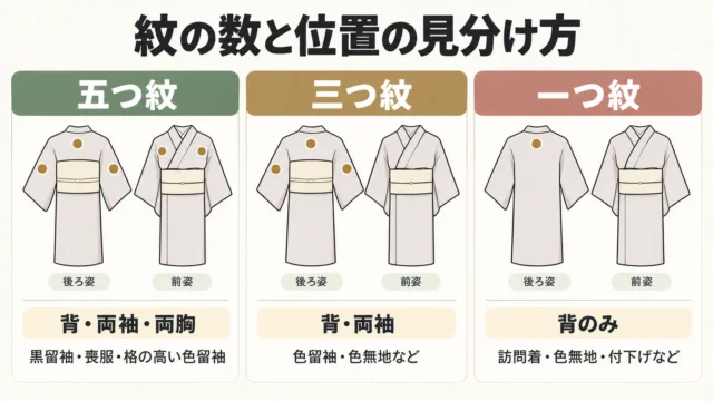 チェック1:紋の数と位置