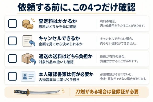 依頼前に確認しておきたいチェックポイント