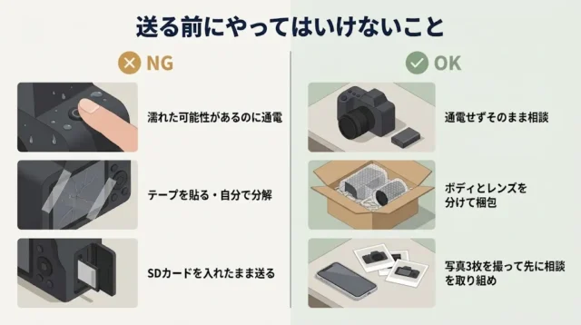 液晶割れカメラでよくある失敗と、その防ぎ方