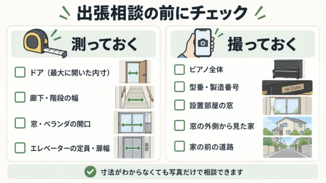 出張相談の前に確認しておきたい搬出チェックリスト