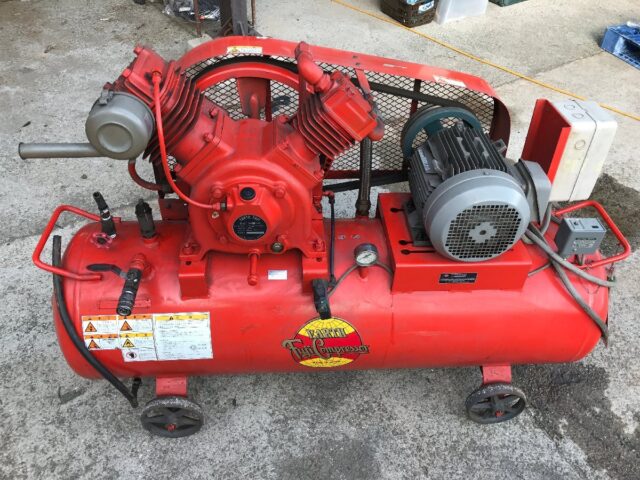 Fuji 富士コンプレッサー W-55 エアーコンプレッサー 200V 3相 5.5Kw