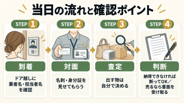 当日の流れと、その場で確認すること
