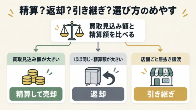 どれを選ぶか:査定額と精算額を比べて判断する