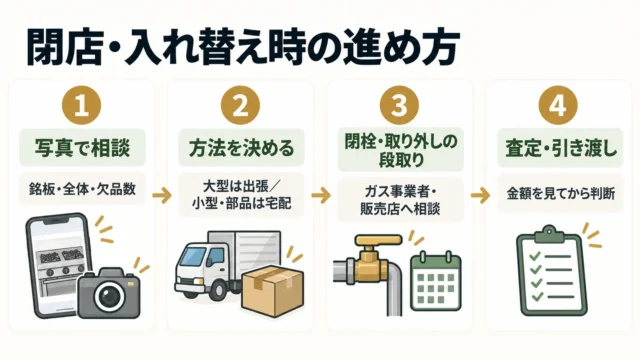 閉店・入れ替え時の手放し方と進め方