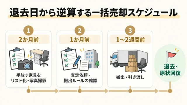 事務所移転から逆算する一括売却の進め方