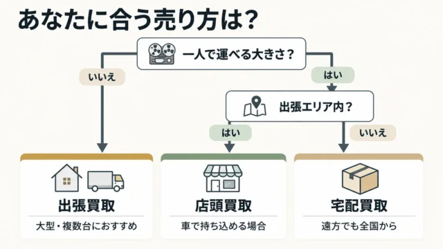 重くて大きいデッキはどう売る?買取方法の選び方
