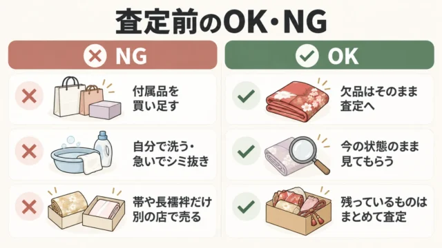 欠品を埋めるための買い足しはNG?査定前に避けたいこと