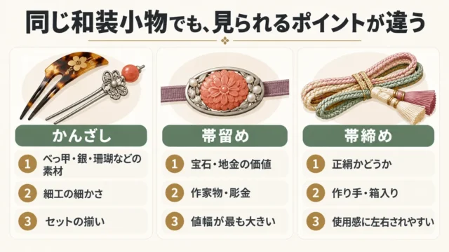 素材が分からなくても、まとめて査定に出して大丈夫