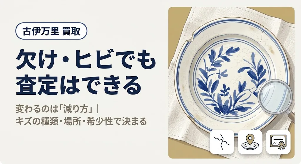 古伊万里 買取｜欠け・ヒビの査定基準と直す前の注意