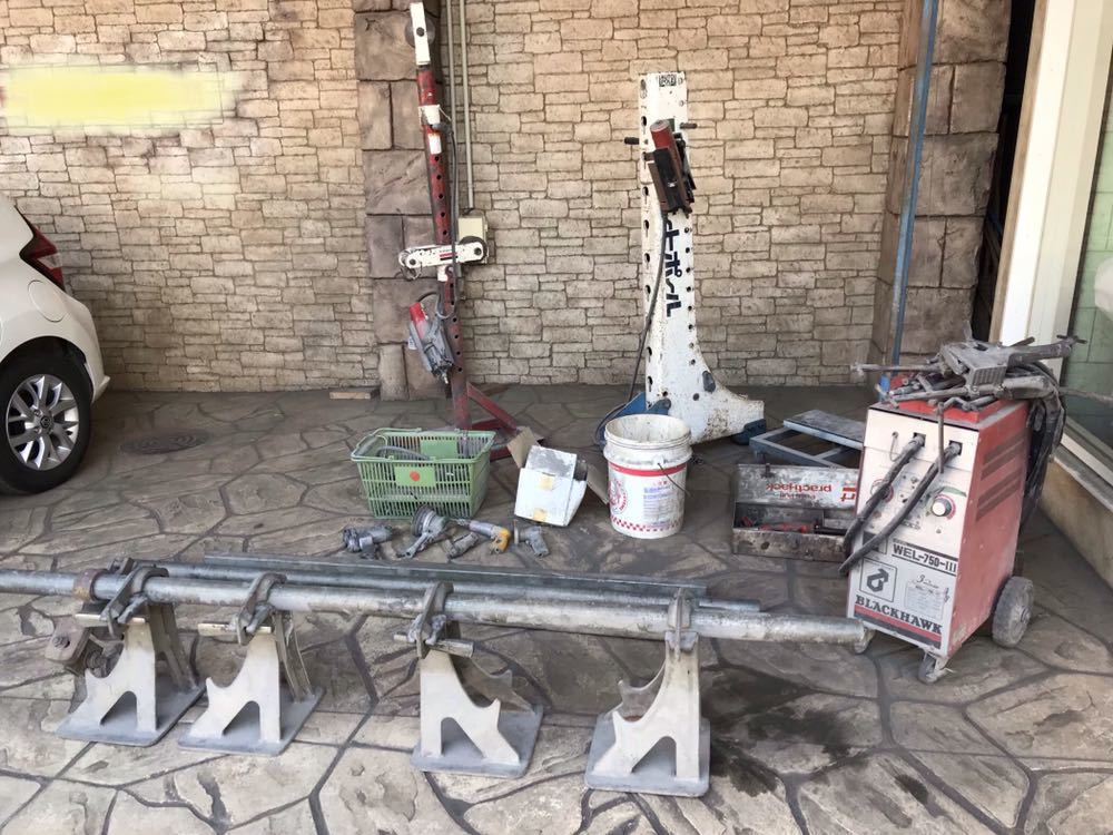 自動車板金 フレーム修正 溶接機 エアーツール セット