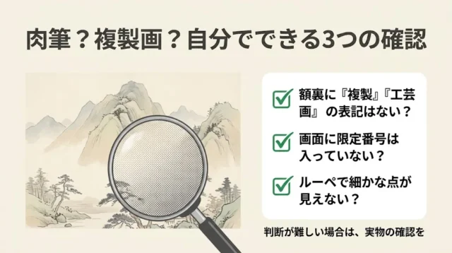 裏面・額裏で見るべきポイント