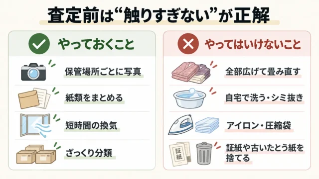 大量保管品を傷めないための「触りすぎない」下準備