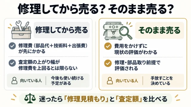 修理費が査定額の上がり幅を上回りやすい