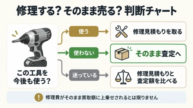 修理してから売る?そのまま売る?判断の目安