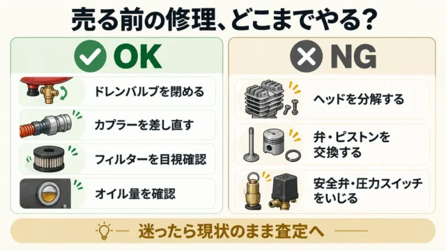 修理してから売るべき?そのまま売るべき?