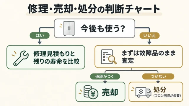修理する？売る？処分する？判断の目安