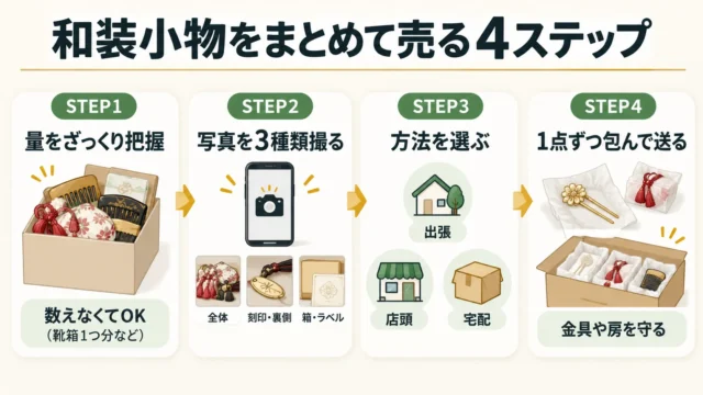 まとめて売る手順｜写真相談から買取方法の選び方まで