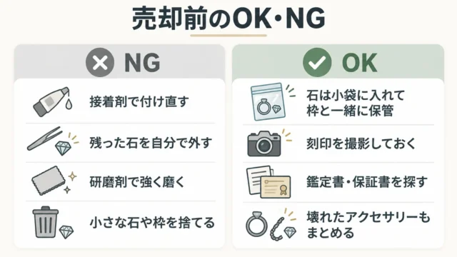 売却前にやってはいけないことと、やっておきたい準備