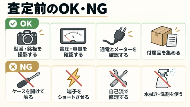 査定前に確認すること・やってはいけないこと