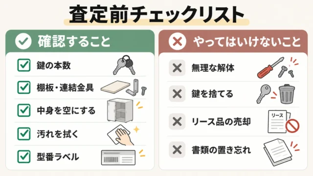 査定前に確認すること・やってはいけないこと