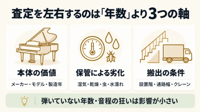 査定を左右する3つの軸