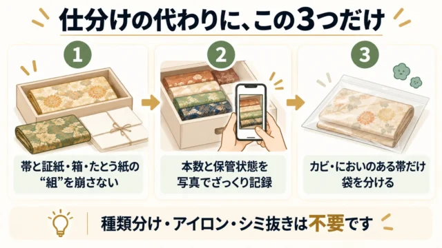仕分けの代わりにやっておきたい3つの準備
