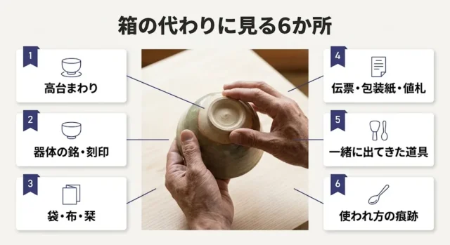 箱がないとき、査定士が代わりに見ている6つの手がかり
