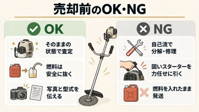 売却前にやってはいけないこと