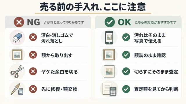 売却前にやってはいけないこと