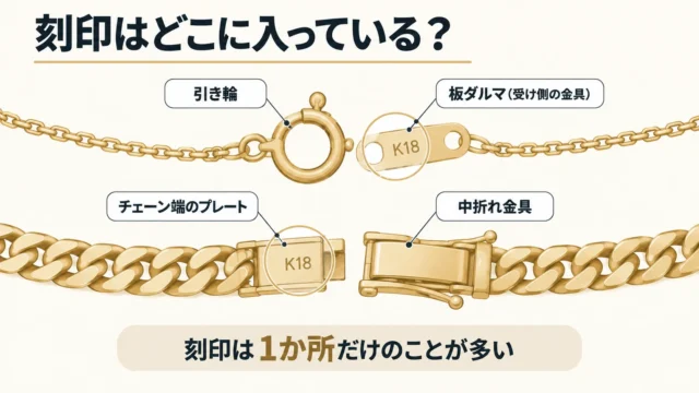 喜平など太いチェーンで留め具が壊れた場合に知っておきたいこと