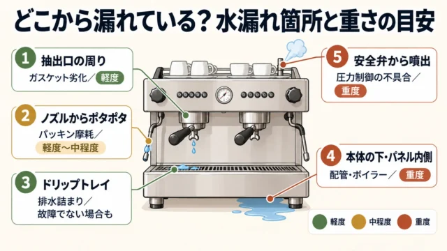 水漏れは「どこから漏れているか」が重要