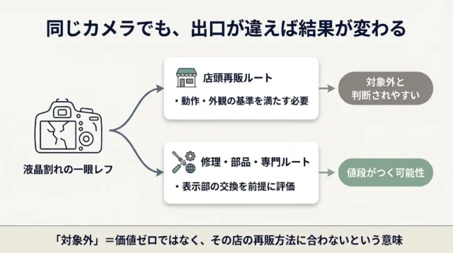 なぜ同じカメラで「買取不可」と「値段がつく」に分かれるのか