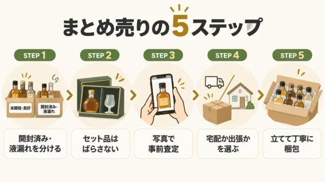 大量のミニボトルを手間なく売るための5ステップ