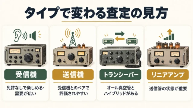 まず確認したいのは「送信機・受信機・トランシーバー」のどれか